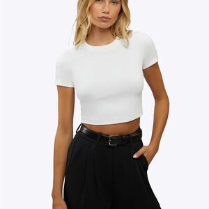 TNA White Women's Crop Top